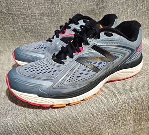 New Balance 860v8 Women 10 Stability Running Shoes Grey Pink Sneakers W860GP8